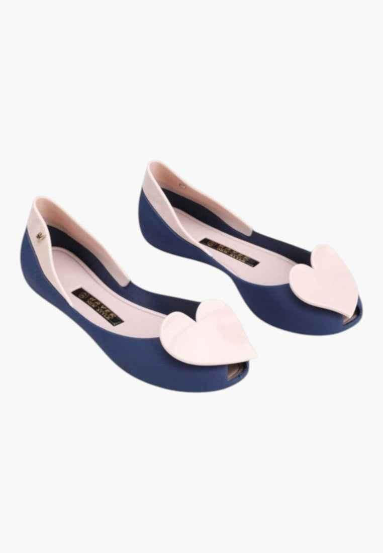 Balerinki baleriny gumowe buty damskie meliski granatowe 3 Jurian