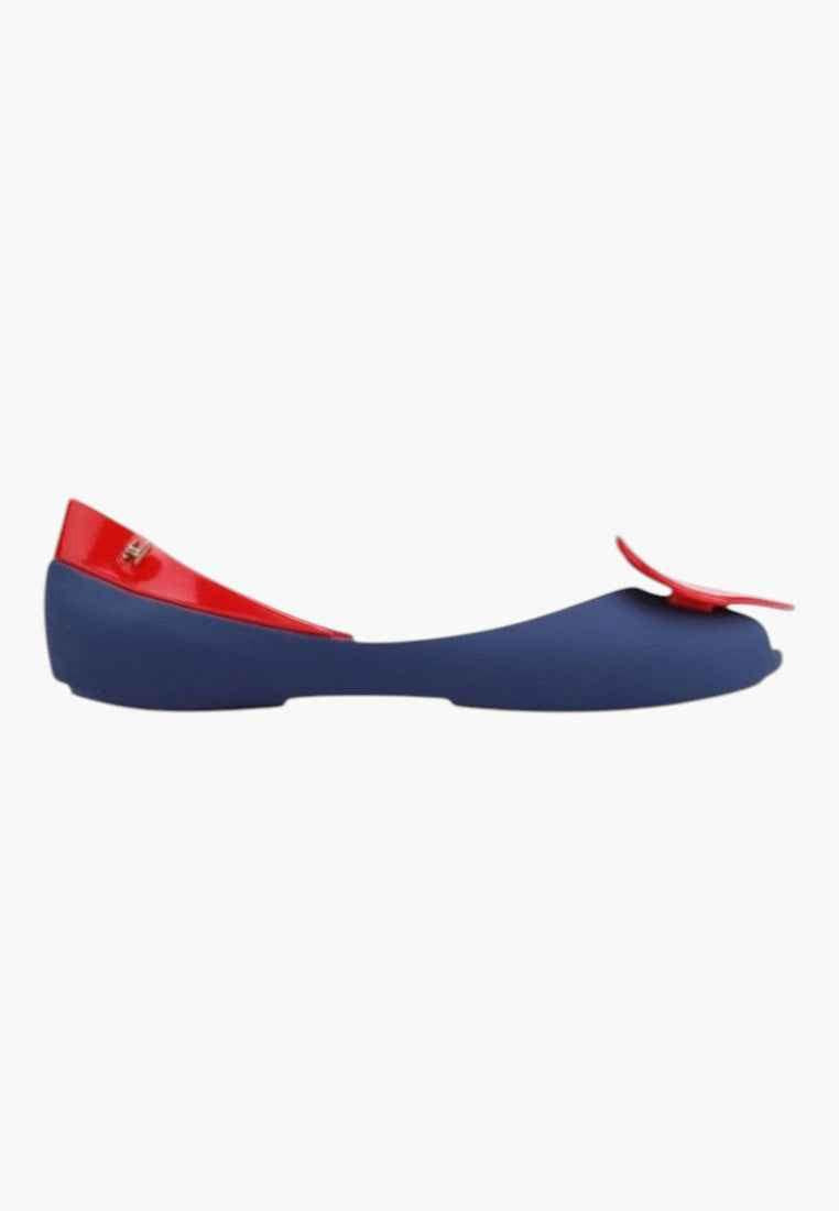 Balerinki baleriny gumowe buty damskie meliski granatowo czerwone 9 Jurian