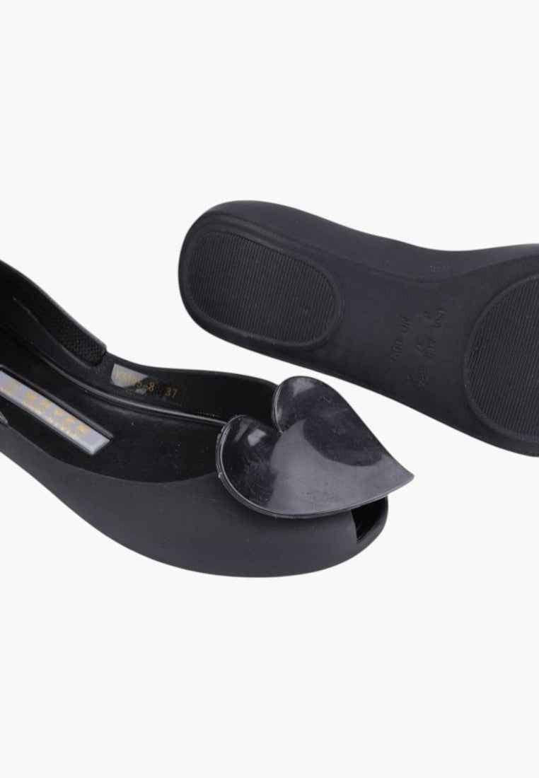 Balerinki baleriny gumowe buty damskie meliski czarne 8 Jurian
