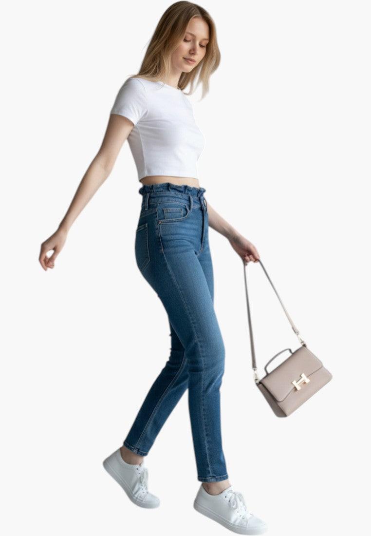 Falio beige faux leather crossbody bag with magnetic closure and phone pocket. Ideal for everyday.