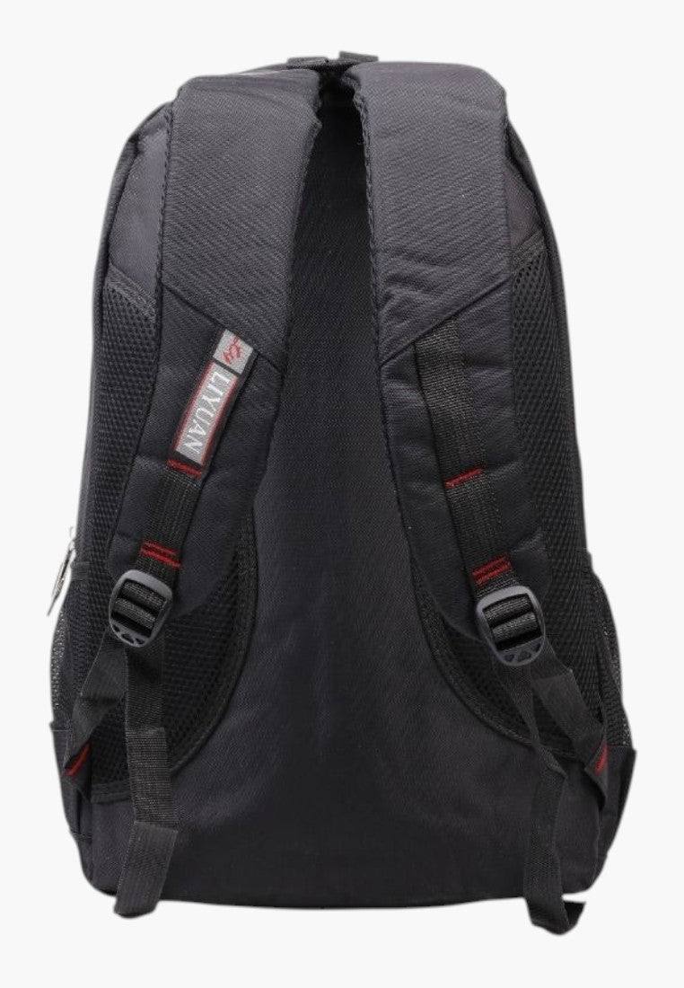 Falio black 30L unisex urban backpack with adjustable padded shoulder straps and durable fabric construction