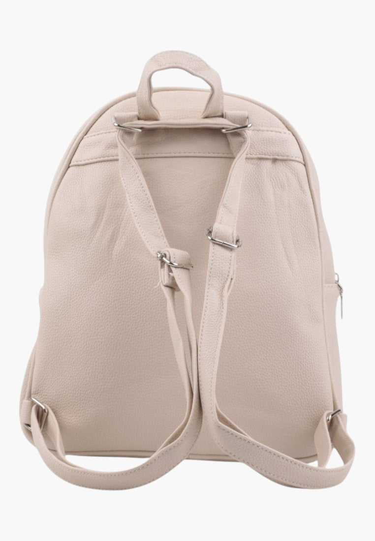 Falio LAPRICOT beige urban women's backpack with adjustable straps and minimalist design